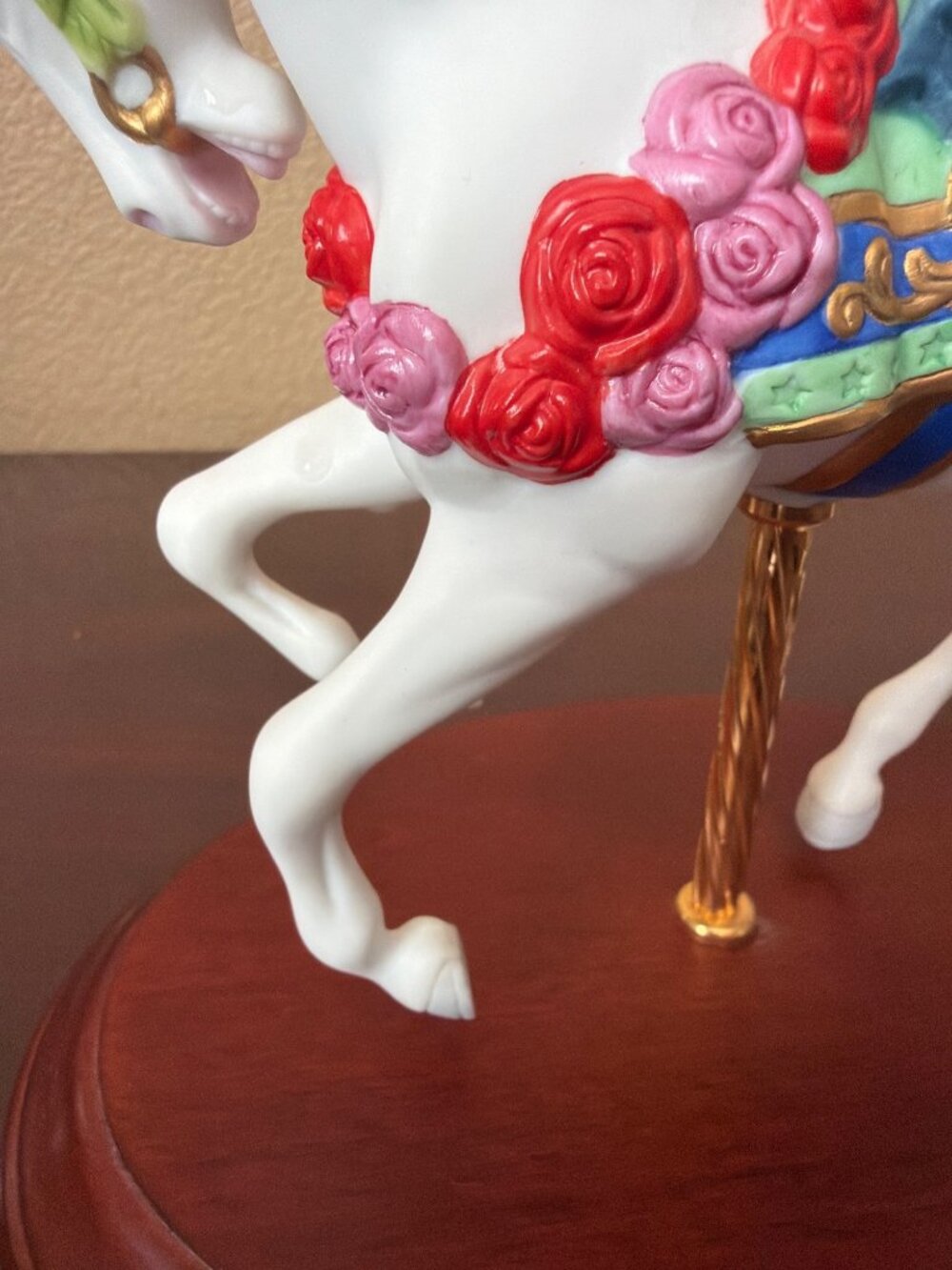 1988 Franklin Mint Carousel Enchantment Lynn Lupetti Porcelain Horse - No Box - Picture 14 of 14